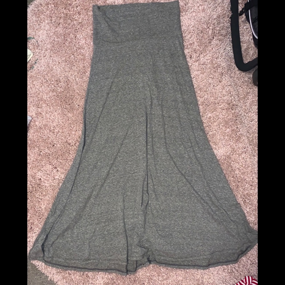 🟣 Lularoe maxi skirt dress gray XS